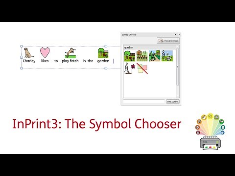 InPrint 3 Tutorial - The Symbol Chooser