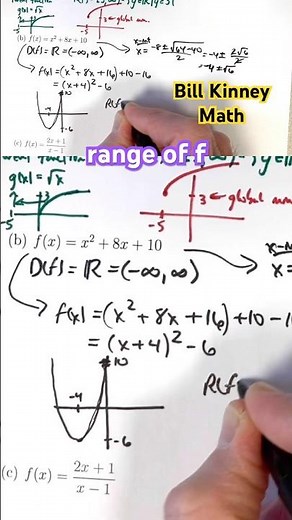 ⭐ Graphing a Quadratic Function (Vertex, Intercepts, and RANGE Explained FAST!)