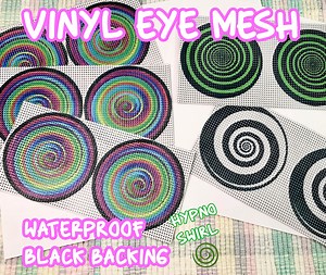 Fursuit Eye Mesh - Hypno Swirl Mascot Costume Eyes - Etsy