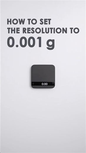 How to Set the Resolution to 0.001 gram on the Acaia Pyxis Black