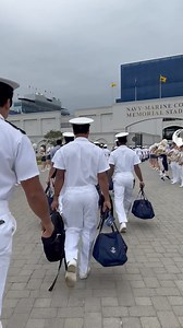 POV: You’re walking with the Navy Football team during Team Walk | Navy Athletics