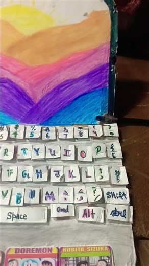 I make Laptop with cardboard and colour paper✨#DIY#craft#shorts#giftForMyFriend#