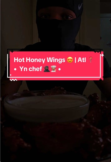 Yn chef👨🏽‍🍳🥷🏽… y’all coming to atl wit me chat?? 🤨 come make some Hot Honey Lemon Pepper Wings with me 😎🔛🔝🔝 Ingredients 2 lb chicken wings Oil 1/4 cup cornstarch Onion powder Garlic powder Adobo Lemon pepper Paprika Black pepper Salt Oil (for frying) 3 tbsp garlic & herb butter 1/2 cup hot sauce 1/3 cup honey Lemon pepper (for sauce) 1/2 lemon Ranch (for serving) Steps: 1️⃣ Season the wings: Lightly coat the chicken wings with oil. Add cornstarch and all the seasonings. Mix until fully