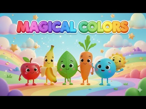 Learn Colors for Kids 🌈 | Red, Yellow, Green, Blue & Orange | Fun Nursery Rhyme