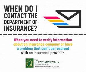 The Department of Insurance can help you verify information about an insurance company or producer. You can also contact the Department when you have a problem or question you can’t resolve with an insurance provider or company. In 2017, the Department assisted consumers in receiving more than $9 million in additional insurance payments stemming from consumer complaints. The Department can also assist you when you want to report insurance fraud. | The Glenn Armentor Law Corporation | Facebook
