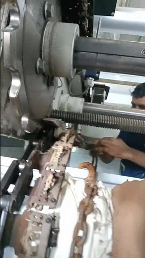 Chain maintenance for stenter machine #chain #stenter #textileindustry