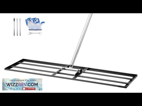 VEVOR Lawn Leveling Rake Lawn Leveler with 83.9 in Handle 36x10 in