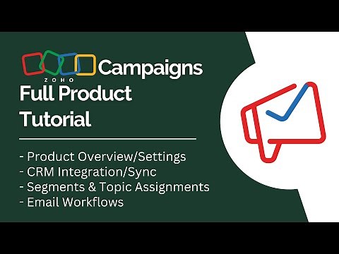 Zoho Campaigns Full Product Tutorial (old)