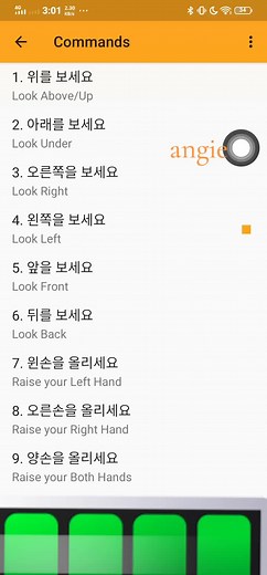 Korean Language Test Commands and Hangul Practice