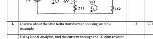 Discuss about the Star Delta transformation using suitable exam... | Filo
