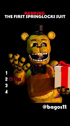 FNAF RANKING THE FIRST SPRINGLOCK SUIT!! #fnaf #ranking #horrorgame @bagos11