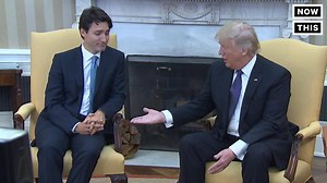 President Trump's awkward handshakes, a history | NowThis Impact