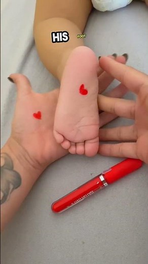 This Mom Made a Tiny Heart on Her Baby’s Foot ❤️