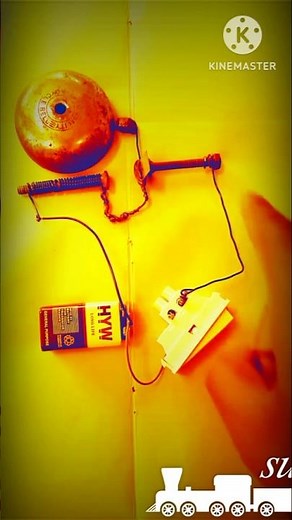 Electric Bell made with Electro Magnet|#shortsvideo construction of electric bell#experiment