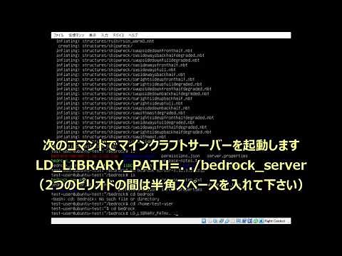 【ゆるサバ】#2 Ubuntu Server 20.04LTSにマインクラフト統合版（Minecraft Bedrock Edition）のサーバーを構築して使ってみる