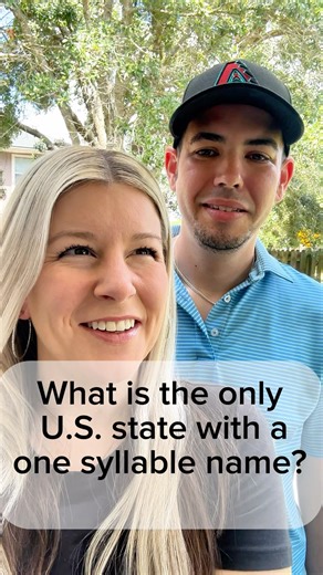 What is the only state with a one syllable name? | Tiffany and Drake