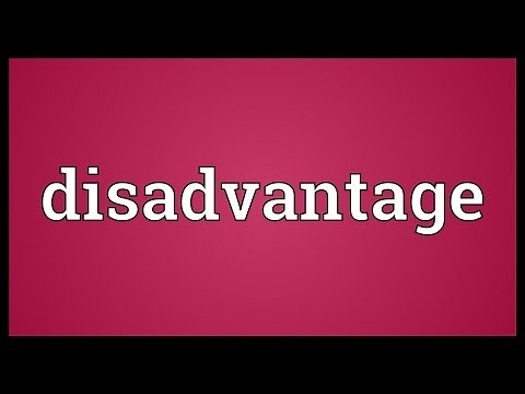 Disadvantage Meaning