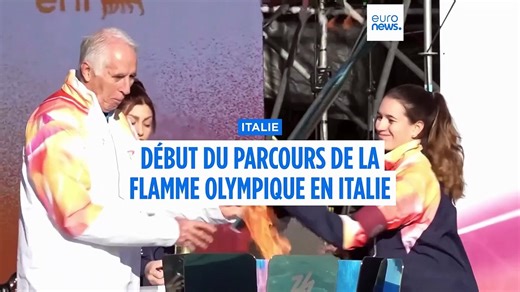 Jeux olympiques : début du parcours de la flamme autour de l'Italie