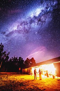 Spectacular Wedding Photo Showing the Milky Way Floating Overhead