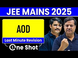 Application of Derivatives (AOD) - Class 12 Math | JEE Mega Revision One-Shot