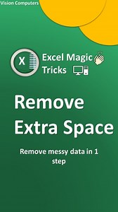 7.7K views · 350 reactions | Excel trick to remove excel spaces ✅...