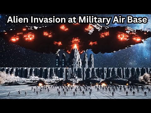 “Humanity’s Last Stand: Alien Invasion at Military Air Base | Full Sci Fi War Cinematic”