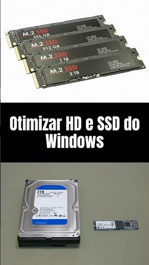 Dica De Otimização do PC Windows: HD e SSD🚀💽