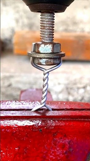 Wire Lock Nut Trick Stop Bolts from Loosening #bolthack #mechanictools #shortsfeed
