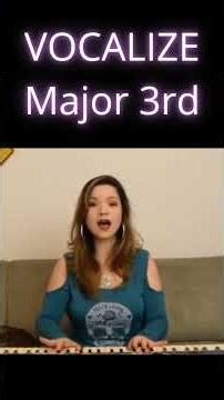 VOICE Exercise - Major 3rd Tuning - STOP Singing Out Of TUNE