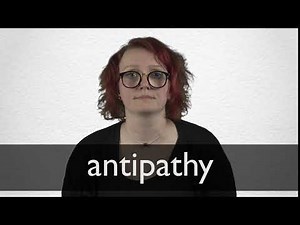 How to pronounce ANTIPATHY in British English