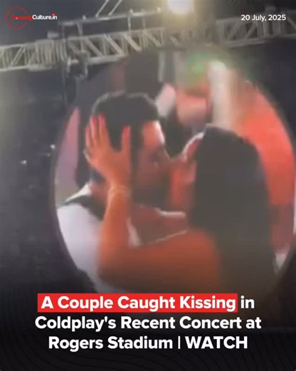 Comedyculture.in ™ | During Coldplay’s sizzling Rogers Stadium show, the kiss‑cam spotlight hit a couple and this video goes viral on the internet. Amid... | Instagram