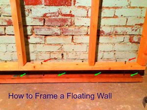 How to Frame a Basement Wall That Floats