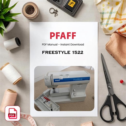PFAFF Freestyle 1522 Sewing Machine Manual - User Guide (PDF Download) - Etsy