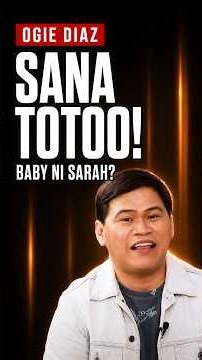 Ogie Diaz Umaasang Totoo ang Pregnancy Rumors kina Sarah Geronimo at Matteo