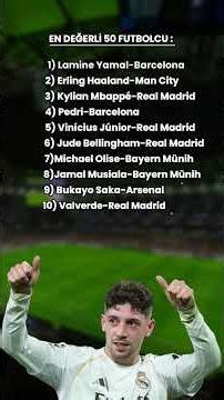 Dünyanın En Değerli Yıldızları! Listede Arda Güler ve Kenan Yıldız var