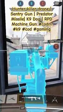 Hunter killer drone | Sentry Gun | Predator Missile| K9 Dog | RPD Machine Gun #codm #k9 #cod #gaming