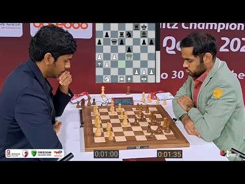 When a grandmaster blunders his queen | Pranav V vs Arjun Erigaisi | World Blitz 2025
