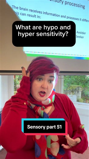 Sensory part 51 what are hyper and hypo sensitivity? Here I explain how to spot the difference and what is meant by sensory seeking or avoiding. Share your experiences. Want to know more? Join my online workshop. Link in bio #neurodivergent #send #behaviour #inclusion #teachersoftiktok