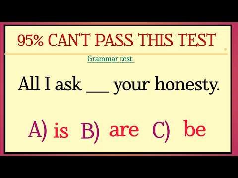 15 English MCQs Challenge | Check Your Level”