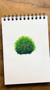 Bush using oil pastels #art #beginnerarttips #oilpastel #drawing #artinstruction #learntodraw