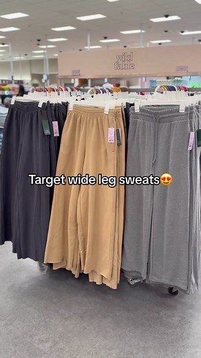 New Comfy Finds at Target: Wide Leg Sweatpants Haul