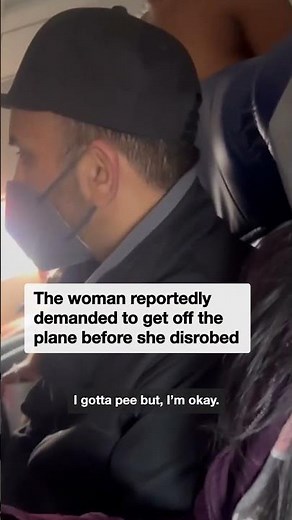 Passenger strips naked on flight