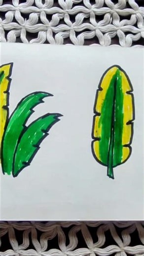 banana leaf drowing#art #drawing #artistsimakhatun