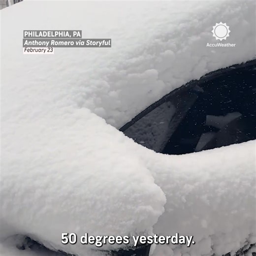 After 14 inches of snow fell in Philadelphia, one motorist discovered his car filled with snow when his key fob accidentally rolled the windows down overnight. | AccuWeather