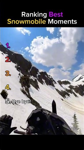 Ranking Best Snowmobile Moments #ranking #snow #shortsfeed