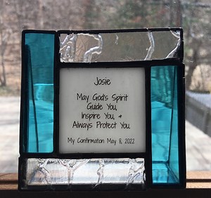 Personalized Confirmation Gift for Teen Boy or Teen Girl on Stained Glass. - Etsy