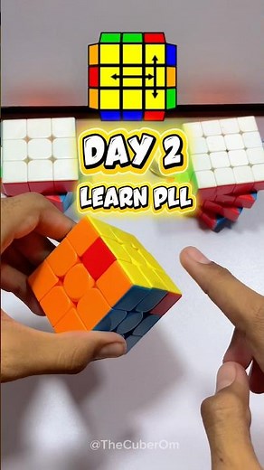 🧩 Learn PLL Day 2 🔥 Easy PLL Algorithm Tutorial #shorts