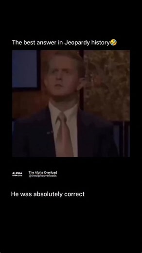 Alpha Overload | They set him up 😭 Jeopardy! first premiered in 1964, created by Merv Griffin as a reversal of the traditional quiz show format, with... | Instagram