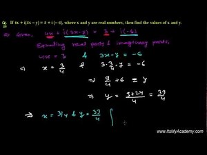 Equality of Complex Number CBSE Math 11th Class