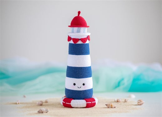Lighthouse Crochet Pattern: Amigurumi Nautical Decor (PDF Pattern) - Etsy